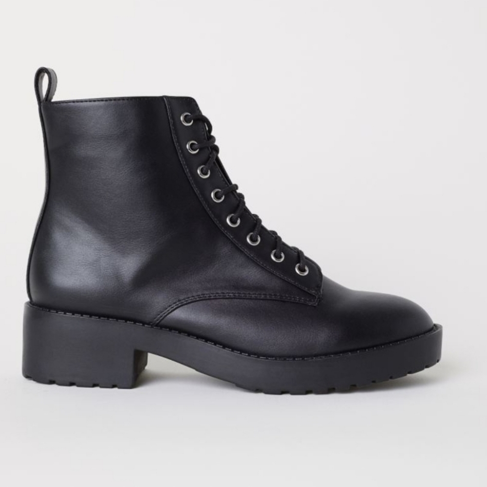 Black Lace Ankle Boots